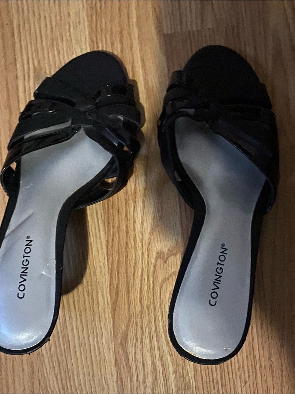 Covington Black Knot-Front Slide Mules - Picture 3 of 4